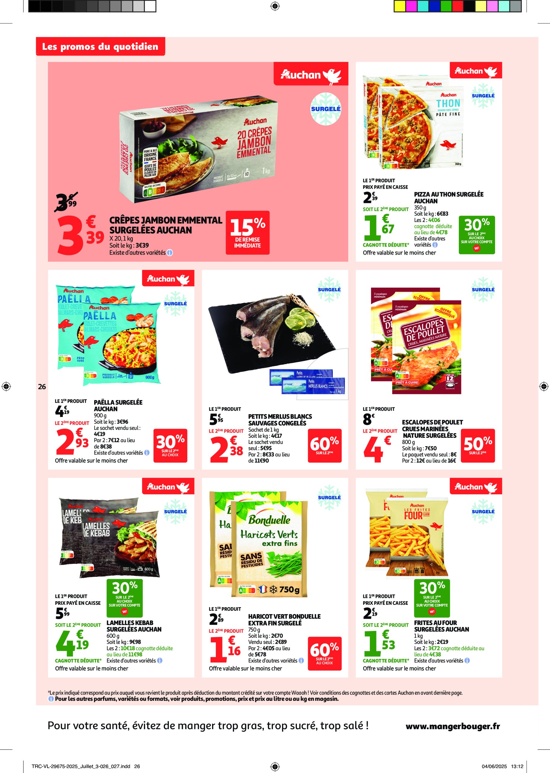 auchan - Auchan - C'est parti pour une année moins chère folder geldig vanaf 16/07 - 27/07 - page: 26 auchan - Auchan - C'est parti pour une année moins chère folder geldig vanaf 16/07 - 27/07 - page: 26