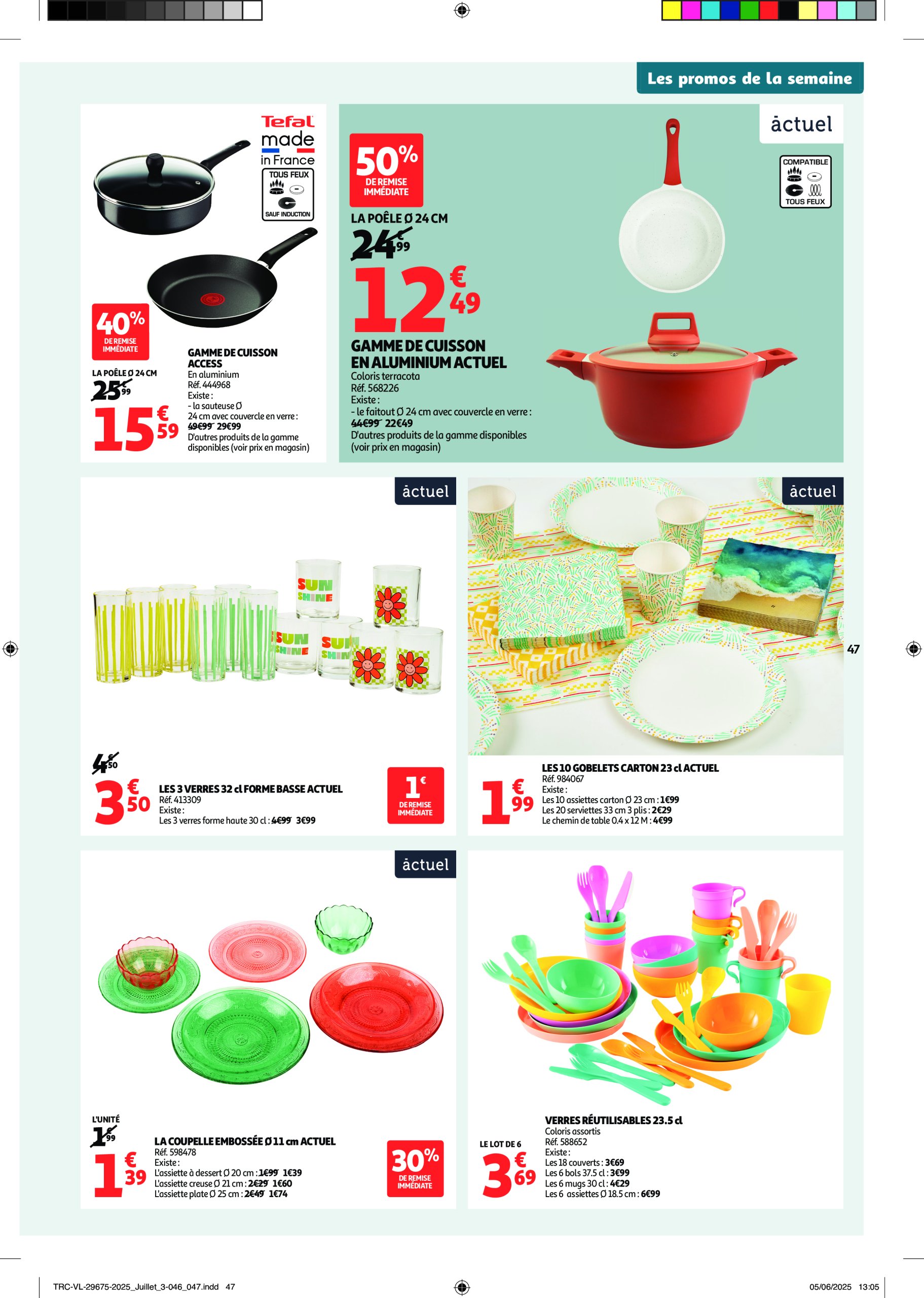 auchan - Auchan - C'est parti pour une année moins chère folder geldig vanaf 16/07 - 27/07 - page: 47 auchan - Auchan - C'est parti pour une année moins chère folder geldig vanaf 16/07 - 27/07 - page: 47