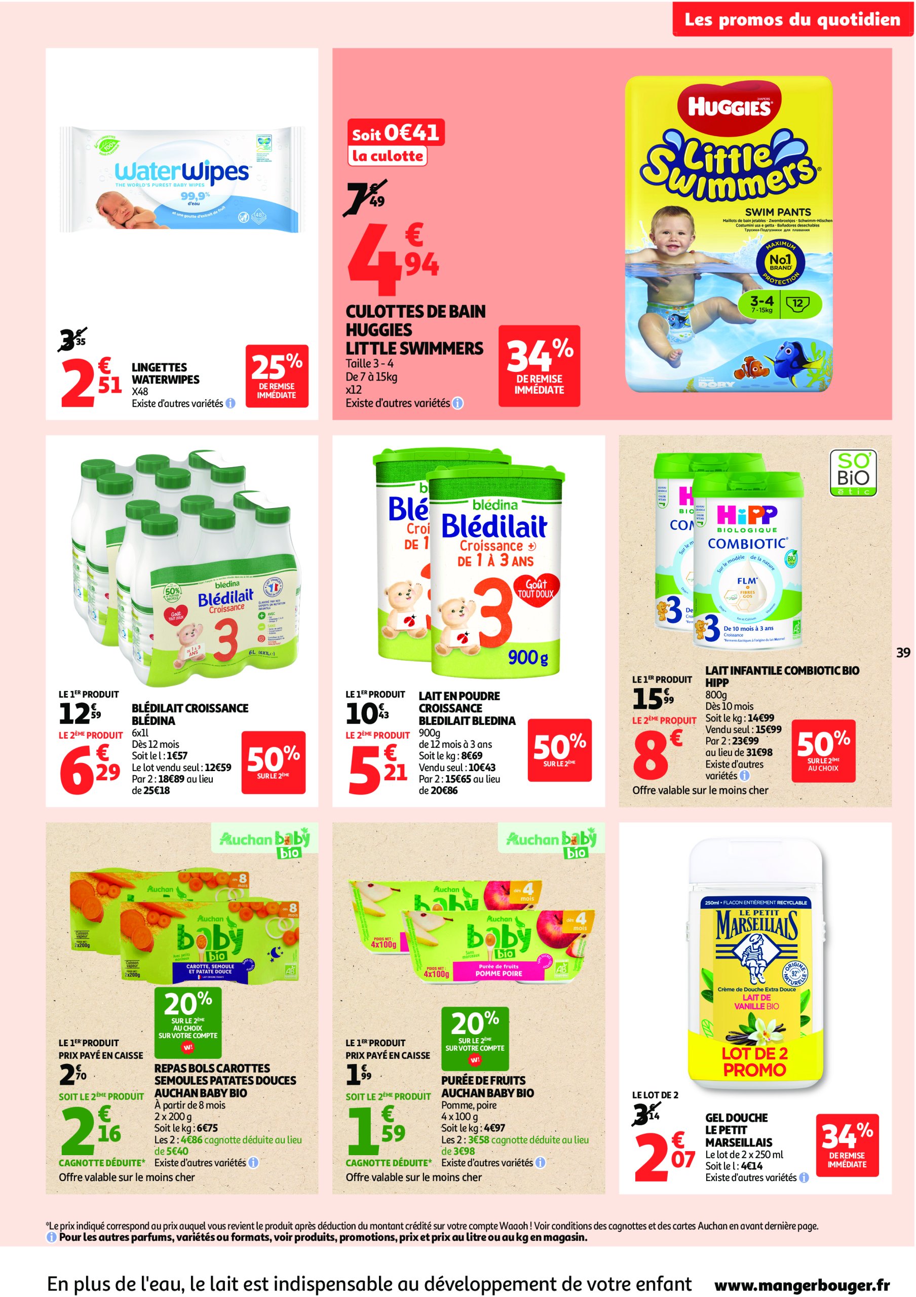 auchan - Auchan - C'est parti pour une année moins chère folder geldig vanaf 16/07 - 27/07 - page: 39 auchan - Auchan - C'est parti pour une année moins chère folder geldig vanaf 16/07 - 27/07 - page: 39