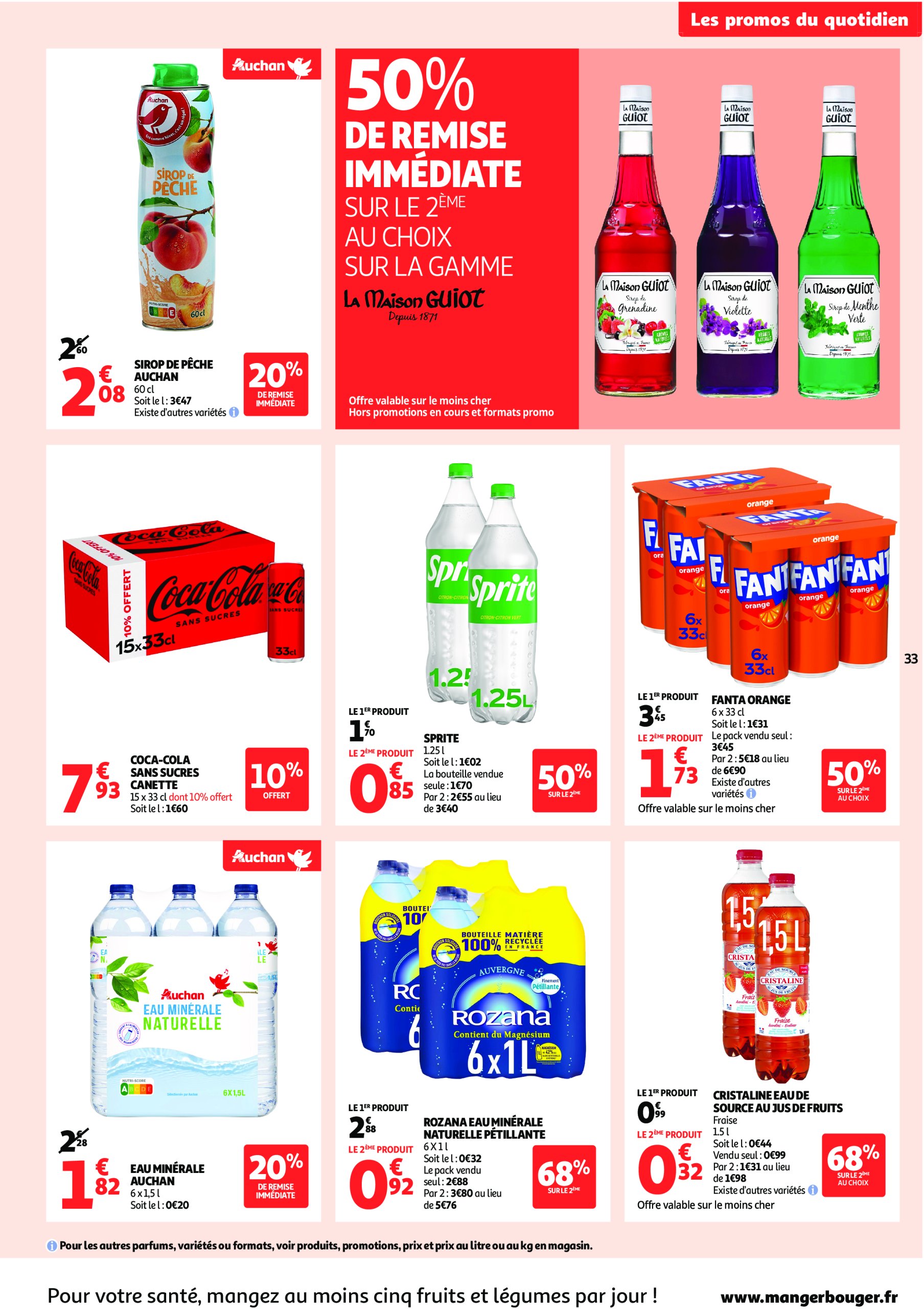 auchan - Auchan - C'est parti pour une année moins chère folder geldig vanaf 16/07 - 27/07 - page: 33 auchan - Auchan - C'est parti pour une année moins chère folder geldig vanaf 16/07 - 27/07 - page: 33