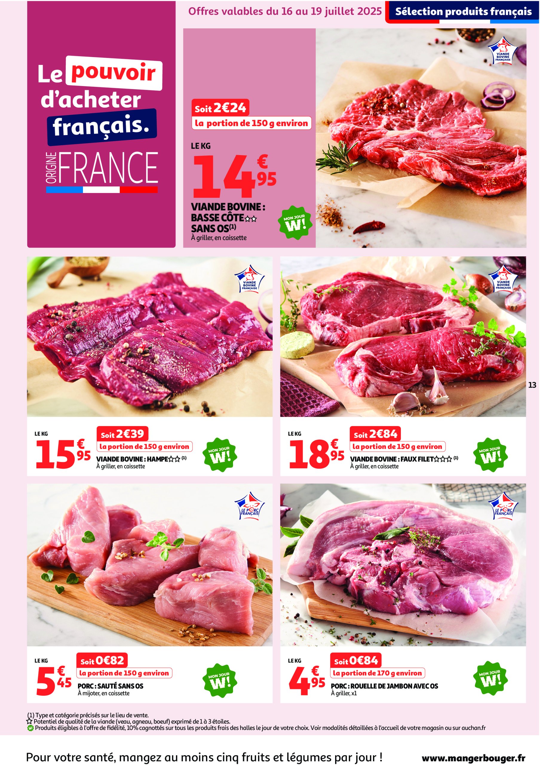 auchan - Auchan - C'est parti pour une année moins chère folder geldig vanaf 16/07 - 27/07 - page: 13 auchan - Auchan - C'est parti pour une année moins chère folder geldig vanaf 16/07 - 27/07 - page: 13