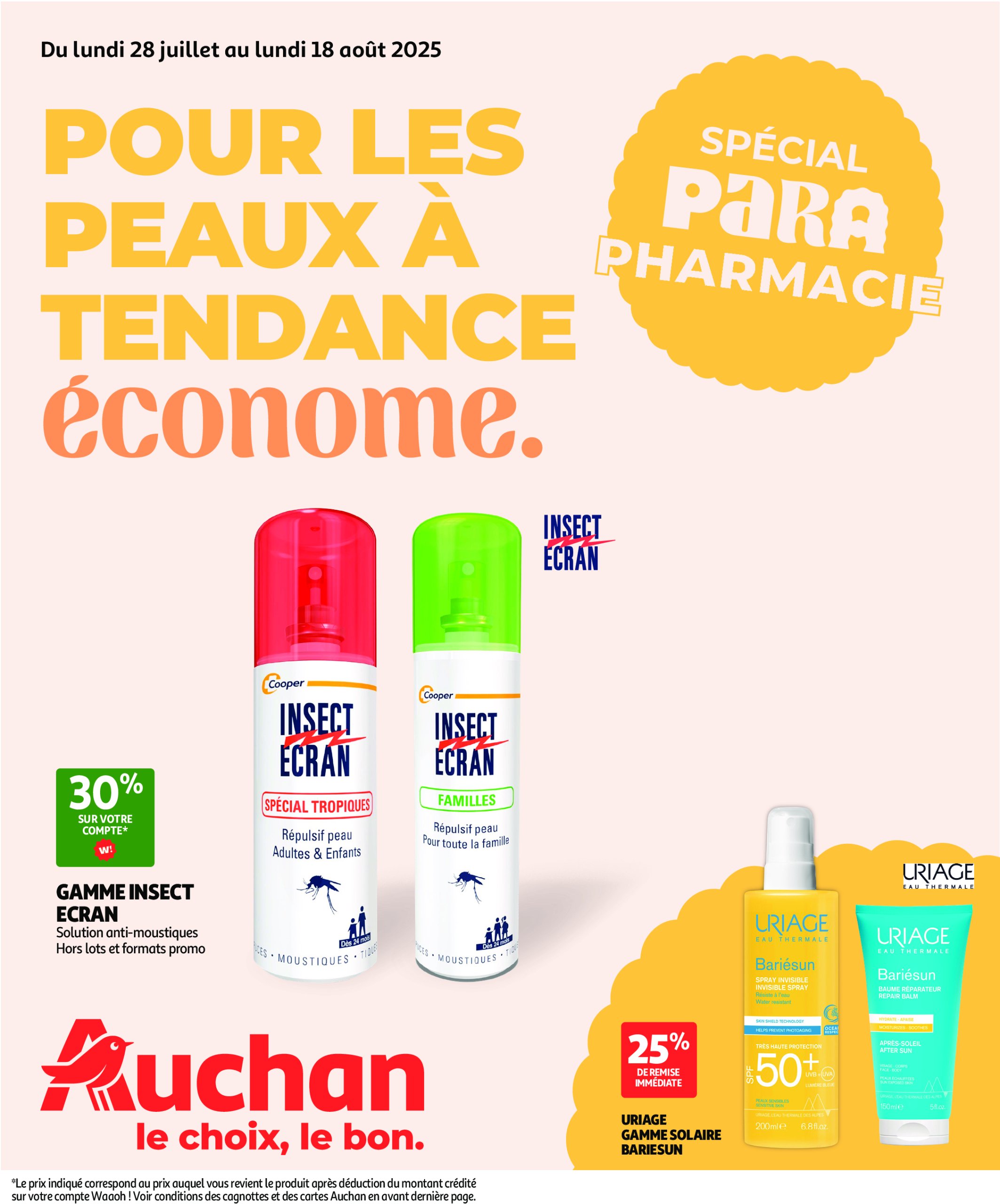 auchan - Auchan - Pour les peaux à tendance économe folder geldig vanaf 28/07 - 18/08