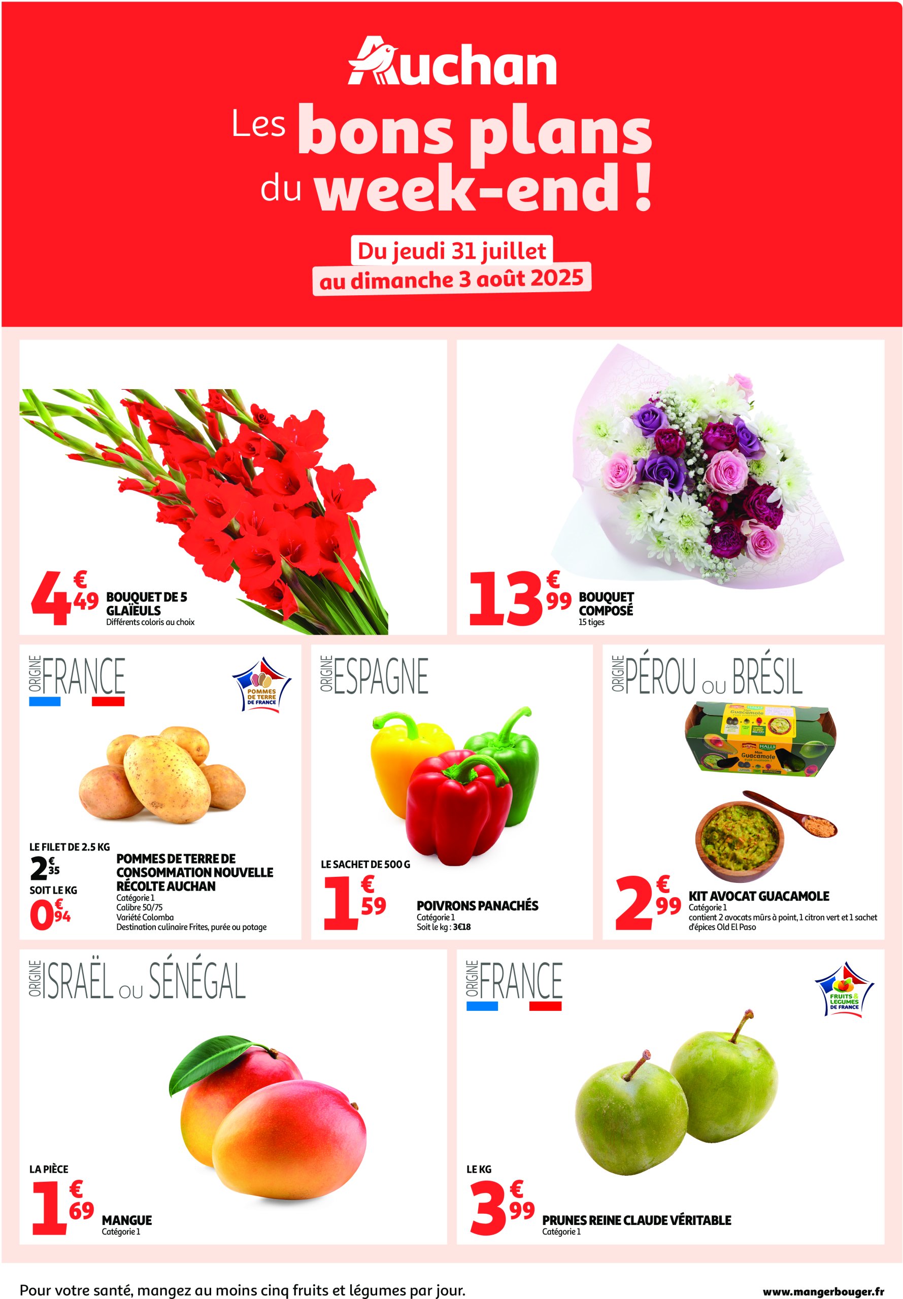auchan - Auchan - Les bons plans du week-end dans votre hyper ! folder geldig vanaf 31/07 - 03/08