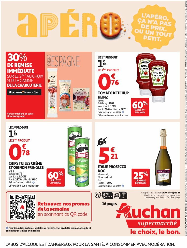 auchan - Auchan Supermarché - Le frais, le bon moins cher folder geldig vanaf 05/08 - 09/08 - page: 16