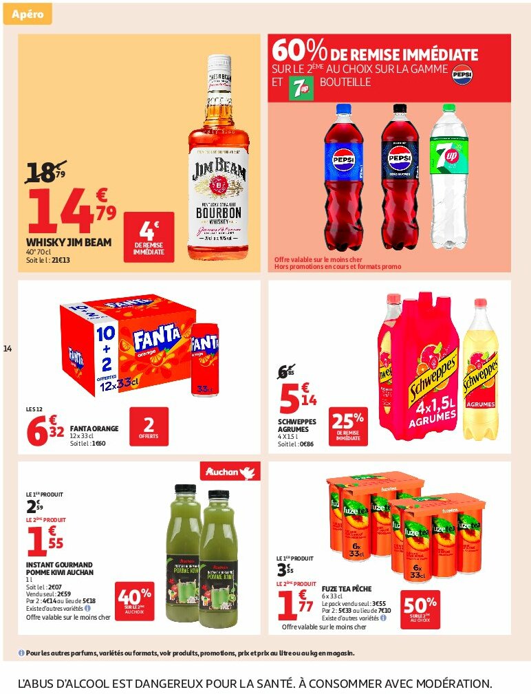 auchan - Auchan Supermarché - Le frais, le bon moins cher folder geldig vanaf 05/08 - 09/08 - page: 14