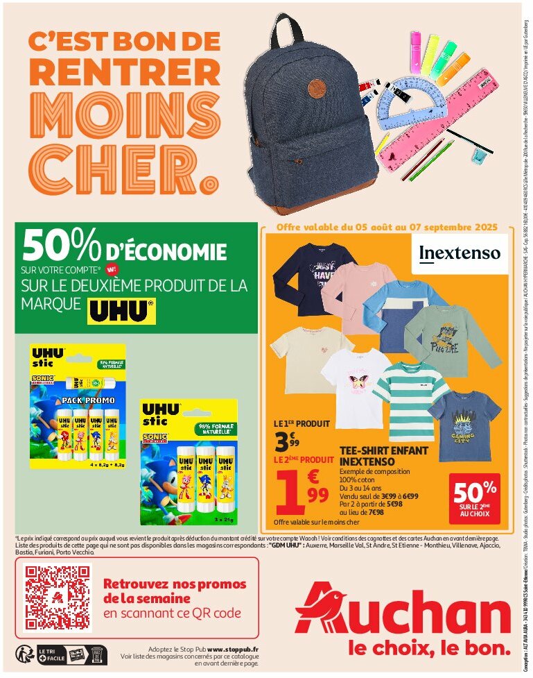 auchan - Auchan - Un été sans flamber votre budget folder geldig vanaf 05/08 - 17/08 - page: 40