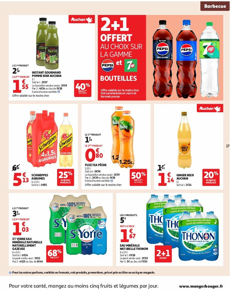 auchan - Auchan - Un été sans flamber votre budget folder geldig vanaf 05/08 - 17/08 - page: 17