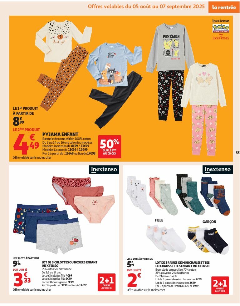 auchan - Auchan - Un été sans flamber votre budget folder geldig vanaf 05/08 - 17/08 - page: 35