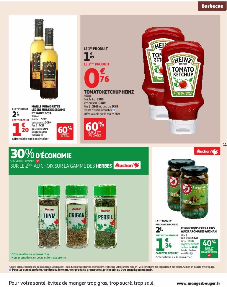 auchan - Auchan - Un été sans flamber votre budget folder geldig vanaf 05/08 - 17/08 - page: 11