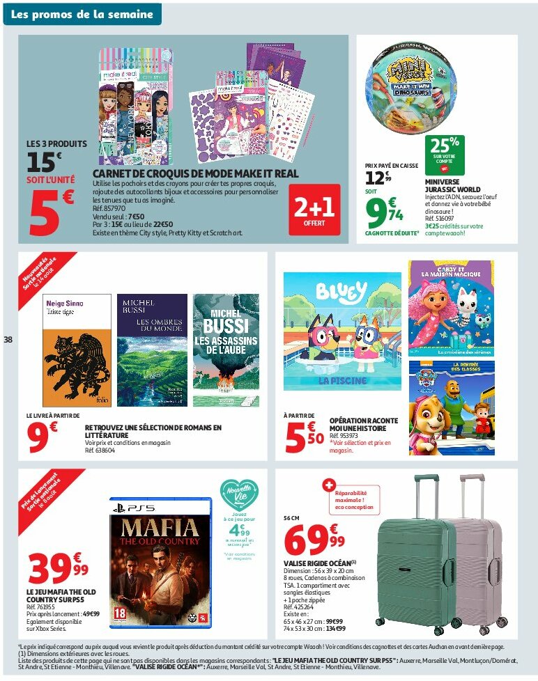 auchan - Auchan - Un été sans flamber votre budget folder geldig vanaf 05/08 - 17/08 - page: 38