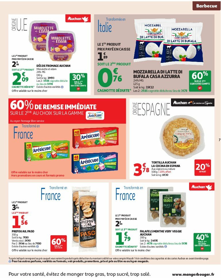 auchan - Auchan - Un été sans flamber votre budget folder geldig vanaf 05/08 - 17/08 - page: 7