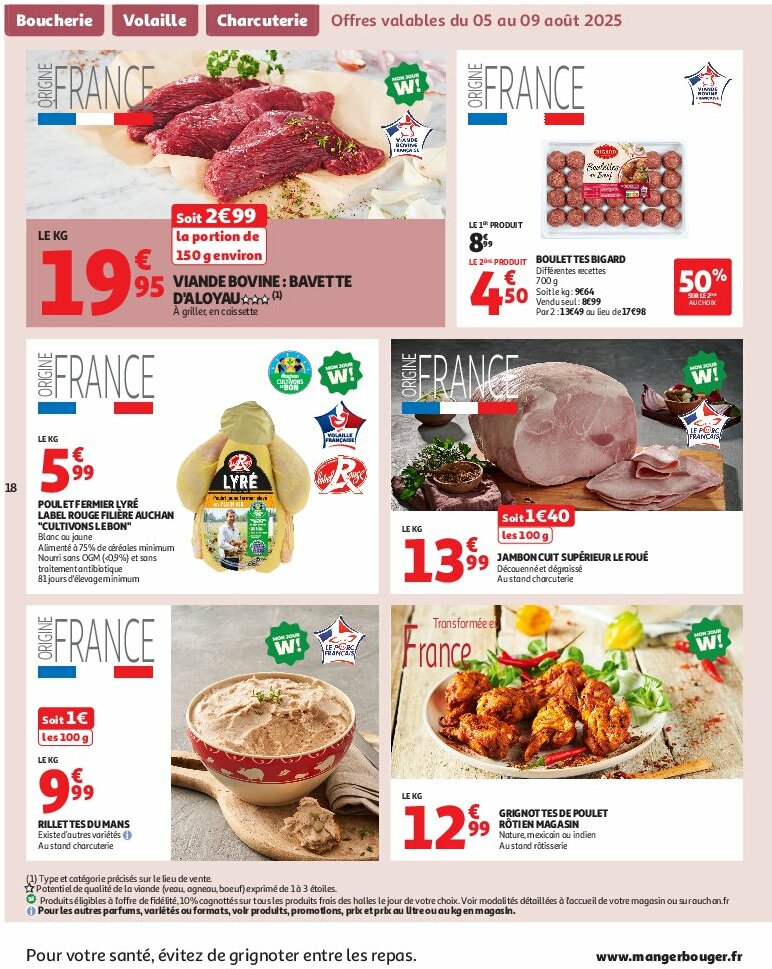 auchan - Auchan - Un été sans flamber votre budget folder geldig vanaf 05/08 - 17/08 - page: 18