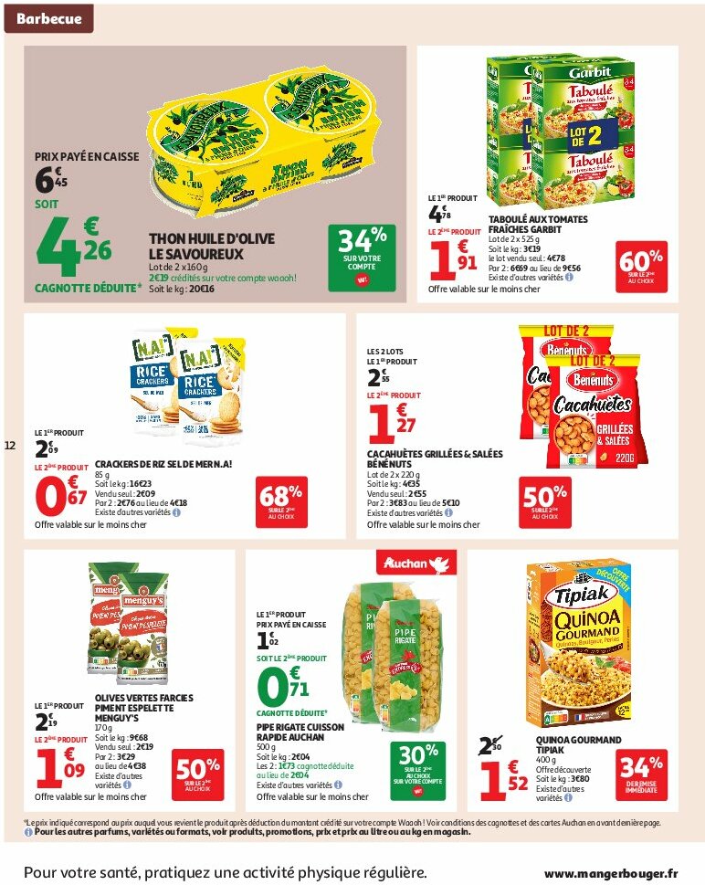 auchan - Auchan - Un été sans flamber votre budget folder geldig vanaf 05/08 - 17/08 - page: 12