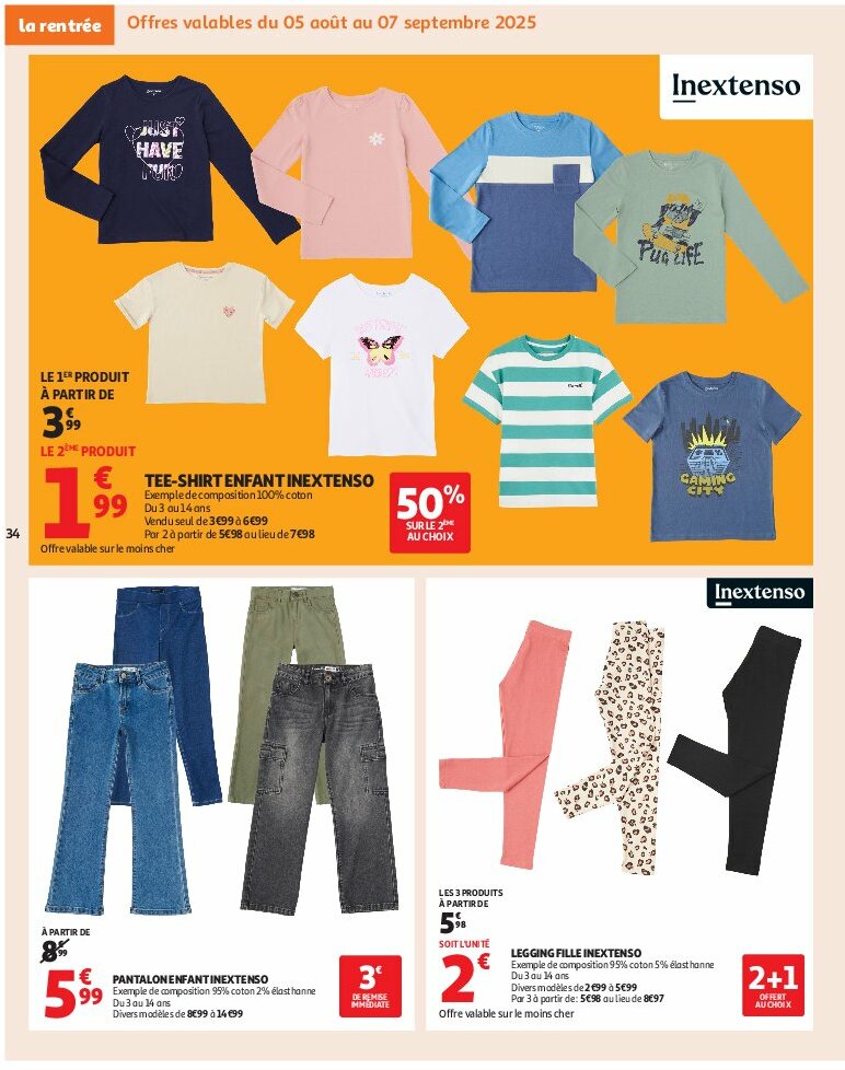 auchan - Auchan - Un été sans flamber votre budget folder geldig vanaf 05/08 - 17/08 - page: 34