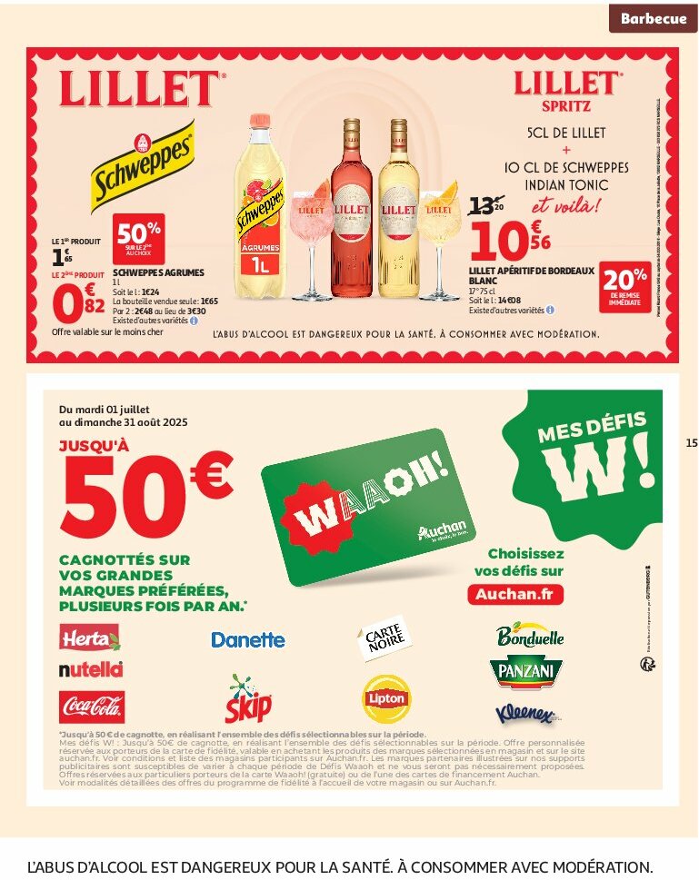 auchan - Auchan - Un été sans flamber votre budget folder geldig vanaf 05/08 - 17/08 - page: 15