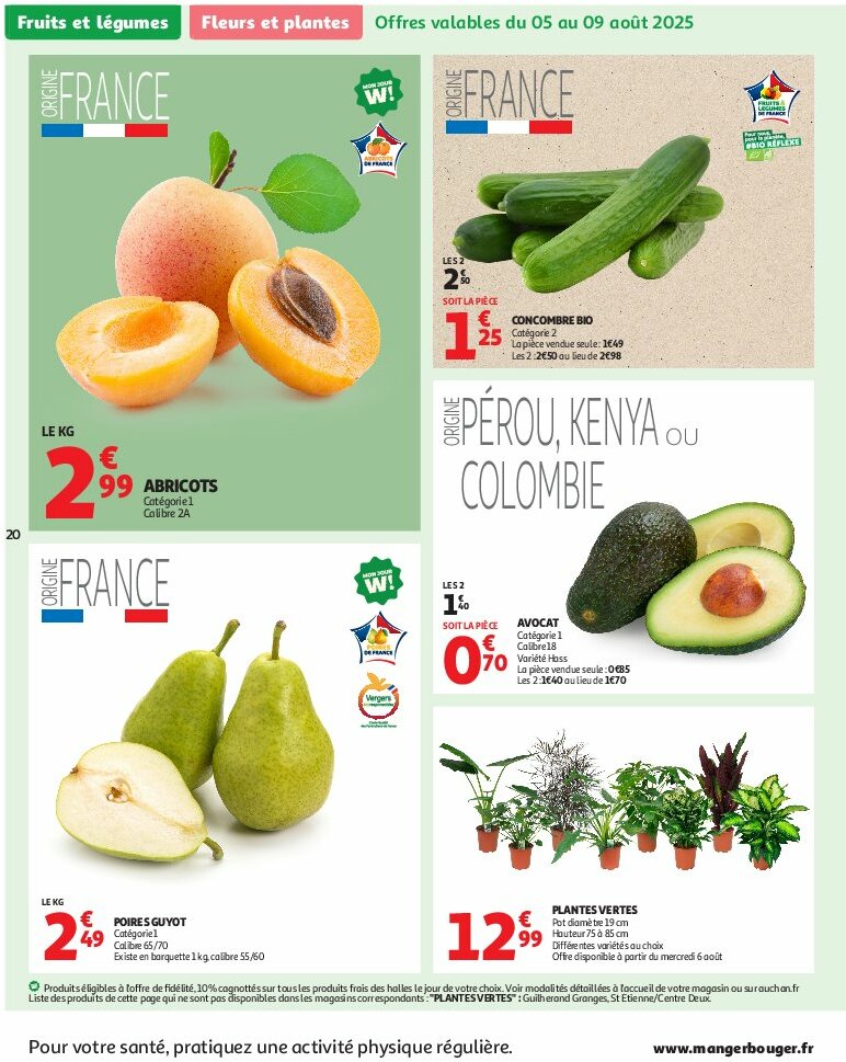 auchan - Auchan - Un été sans flamber votre budget folder geldig vanaf 05/08 - 17/08 - page: 20