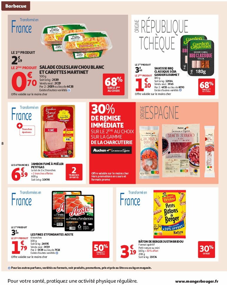 auchan - Auchan - Un été sans flamber votre budget folder geldig vanaf 05/08 - 17/08 - page: 8