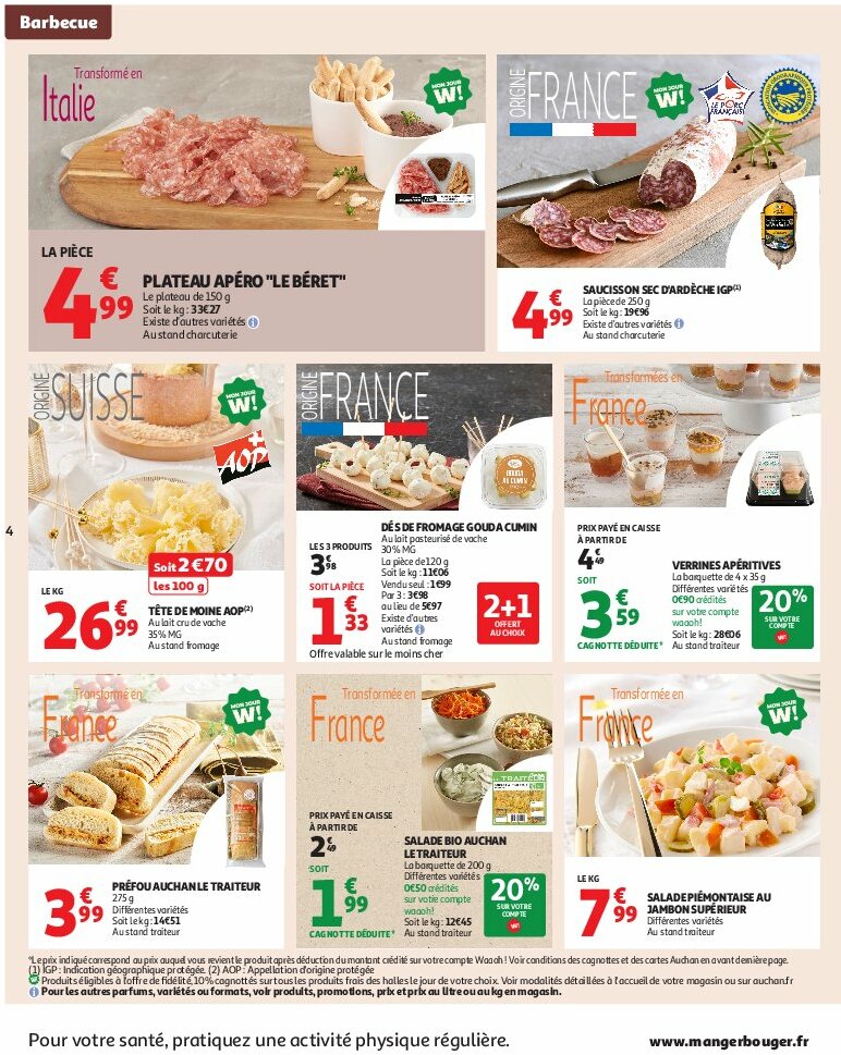 auchan - Auchan - Un été sans flamber votre budget folder geldig vanaf 05/08 - 17/08 - page: 4