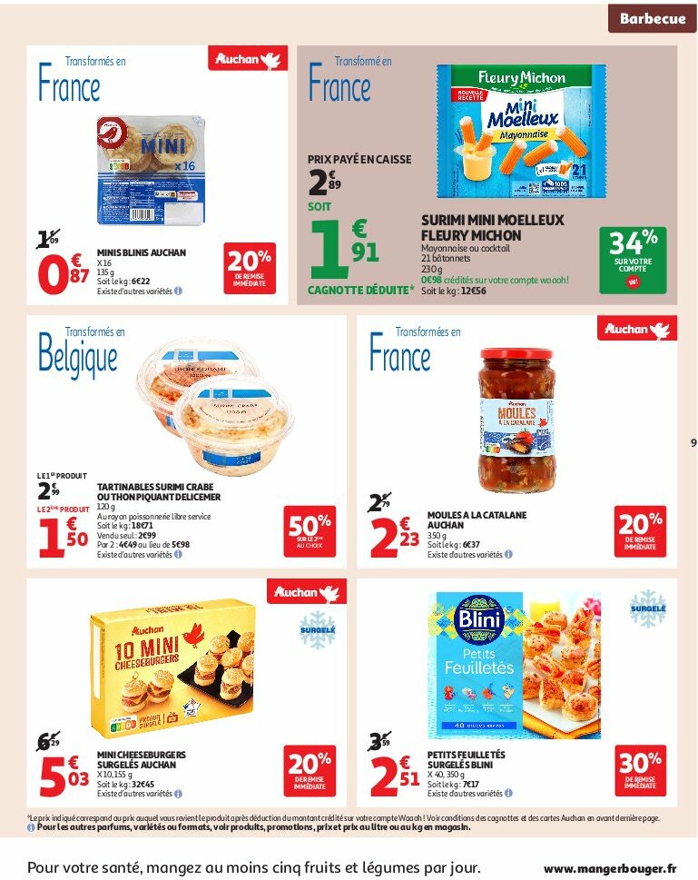 auchan - Auchan - Un été sans flamber votre budget folder geldig vanaf 05/08 - 17/08 - page: 9