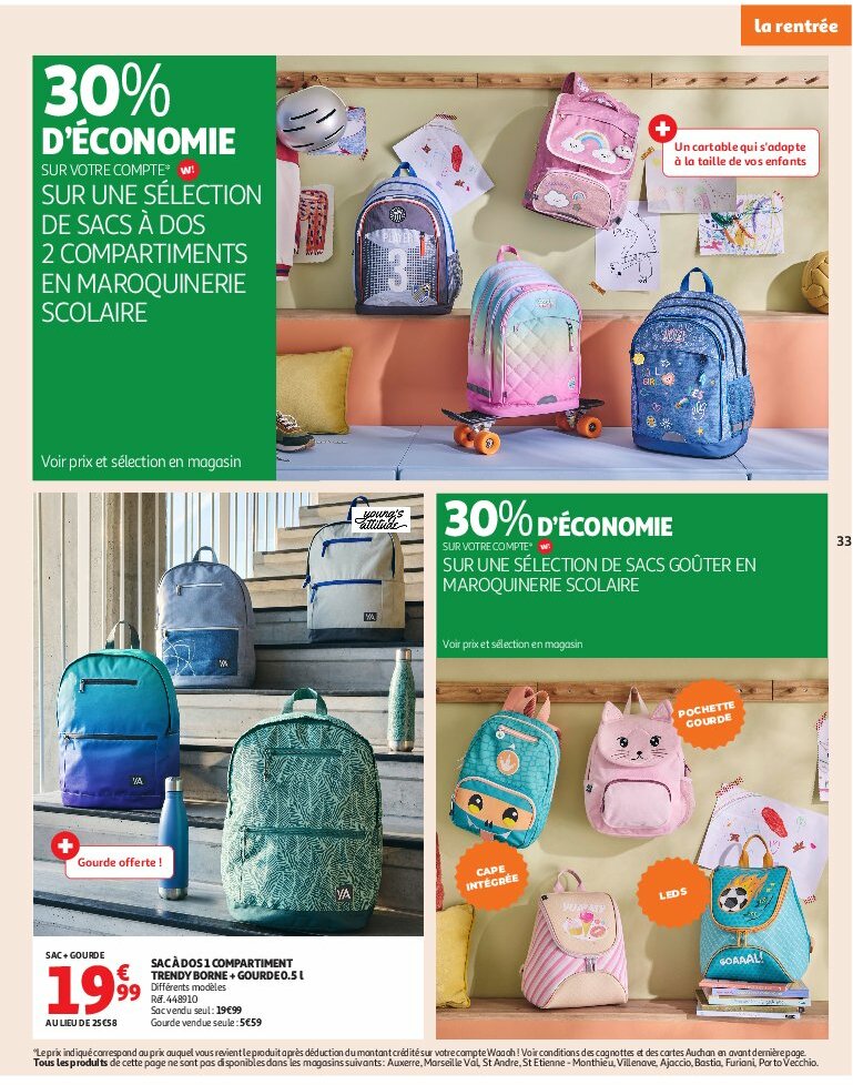 auchan - Auchan - Un été sans flamber votre budget folder geldig vanaf 05/08 - 17/08 - page: 33