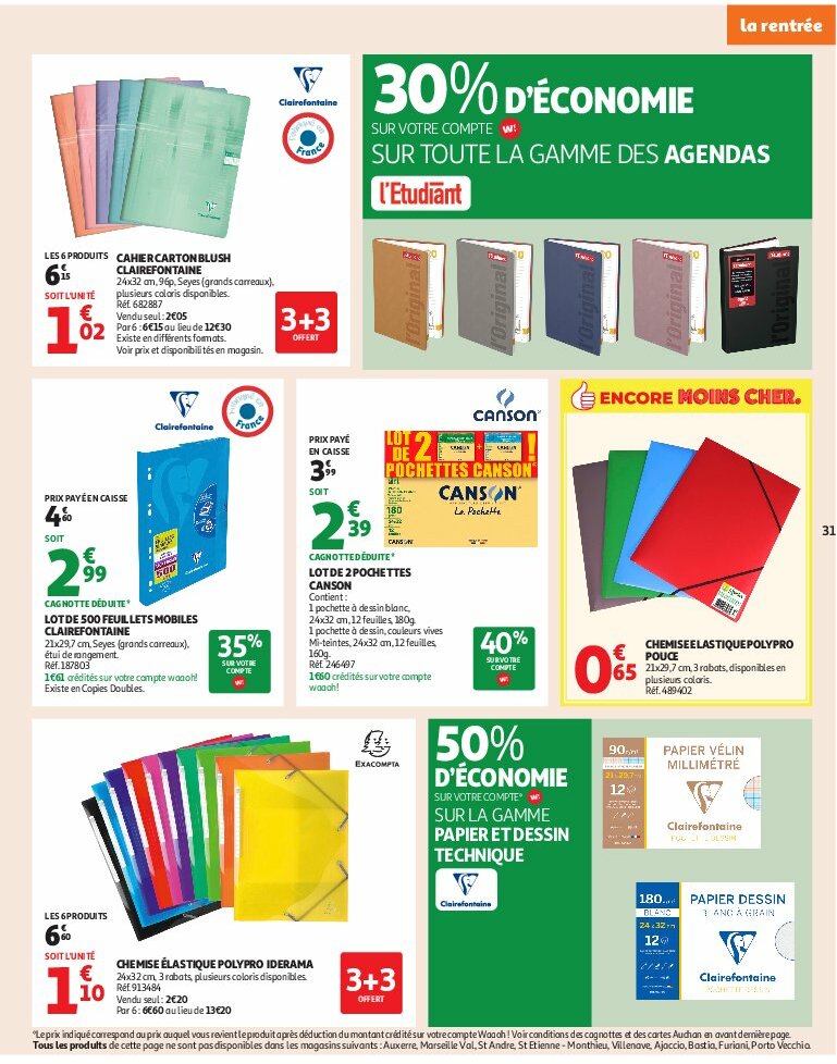 auchan - Auchan - Un été sans flamber votre budget folder geldig vanaf 05/08 - 17/08 - page: 31