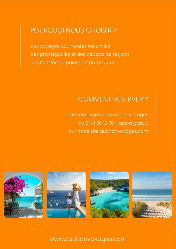 auchan - Auchan - Voyages : bons plans vacances d'août ! folder geldig vanaf 01/08 - 31/08 - page: 12