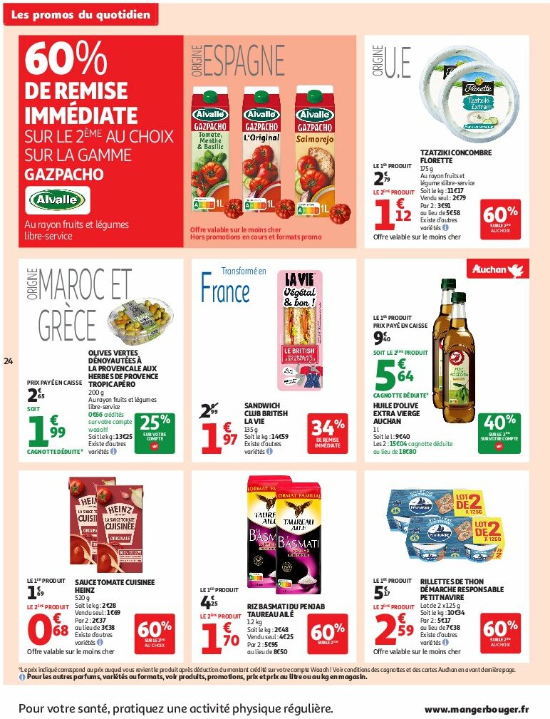 auchan - Auchan - C'est bon de rentrer moins cher folder geldig vanaf 12/08 - 24/08 - page: 24 auchan - Auchan - C'est bon de rentrer moins cher folder geldig vanaf 12/08 - 24/08 - page: 24