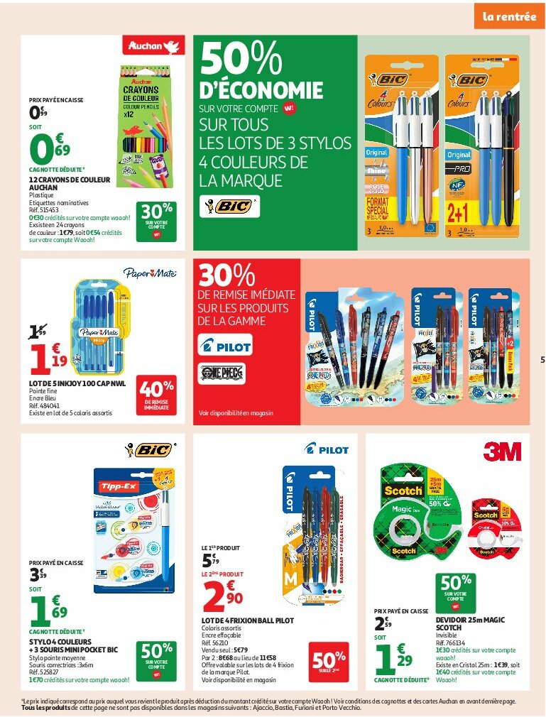 auchan - Auchan - C'est bon de rentrer moins cher folder geldig vanaf 12/08 - 24/08 - page: 5 auchan - Auchan - C'est bon de rentrer moins cher folder geldig vanaf 12/08 - 24/08 - page: 5