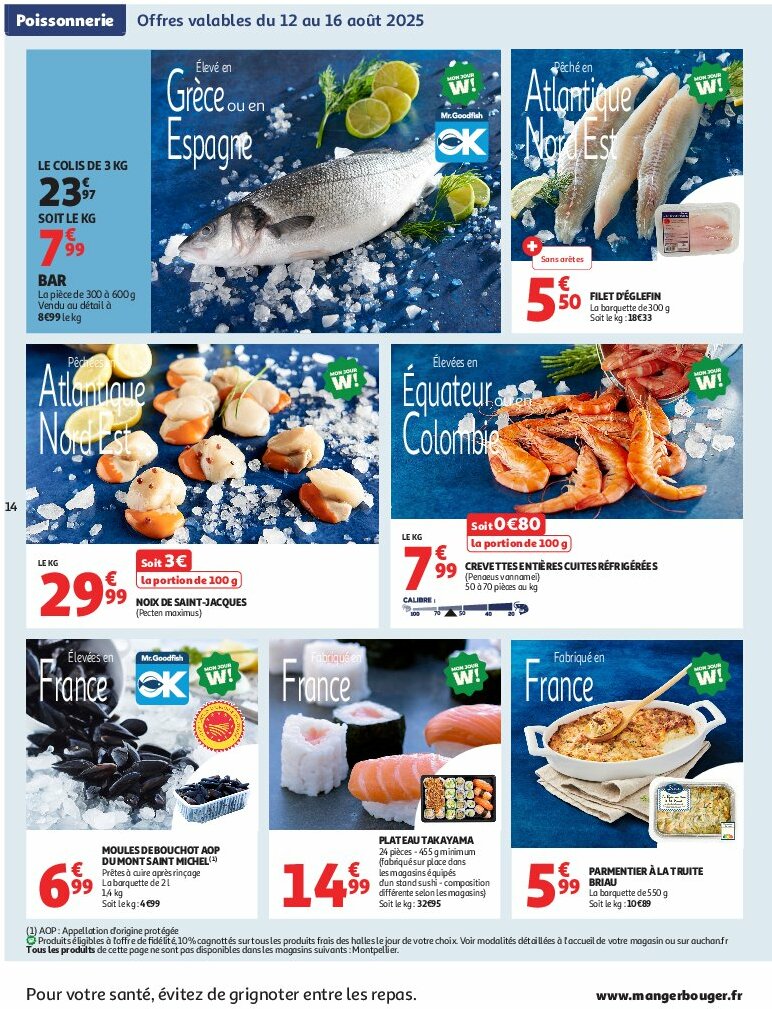 auchan - Auchan - C'est bon de rentrer moins cher folder geldig vanaf 12/08 - 24/08 - page: 14 auchan - Auchan - C'est bon de rentrer moins cher folder geldig vanaf 12/08 - 24/08 - page: 14