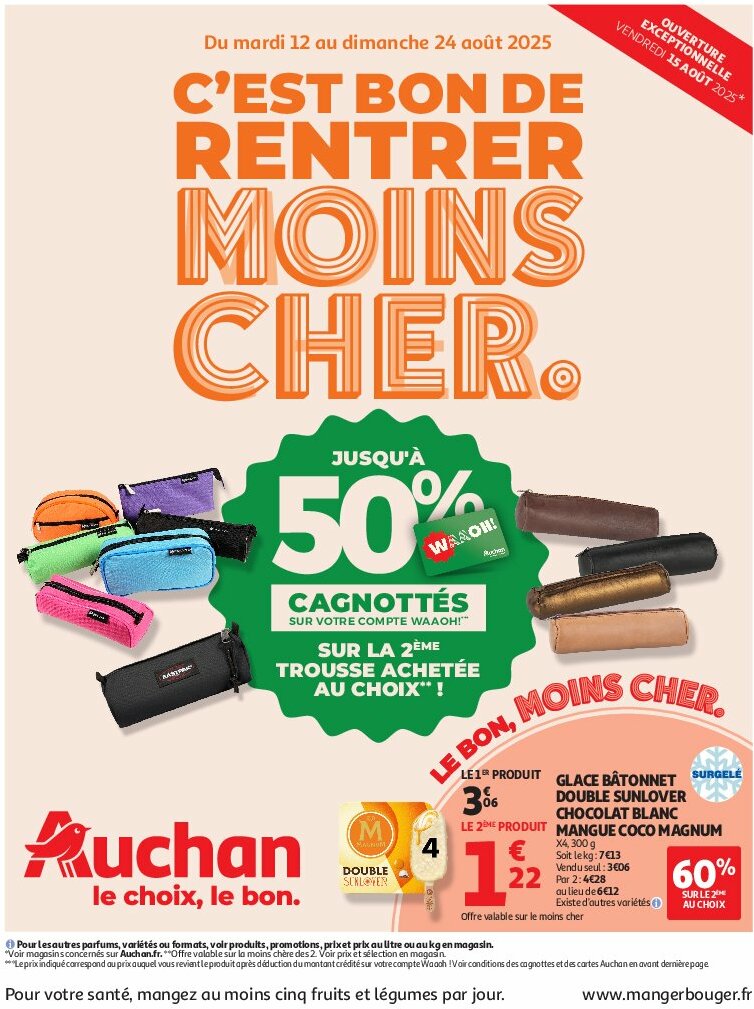 auchan - Auchan - C'est bon de rentrer moins cher folder geldig vanaf 12/08 - 24/08