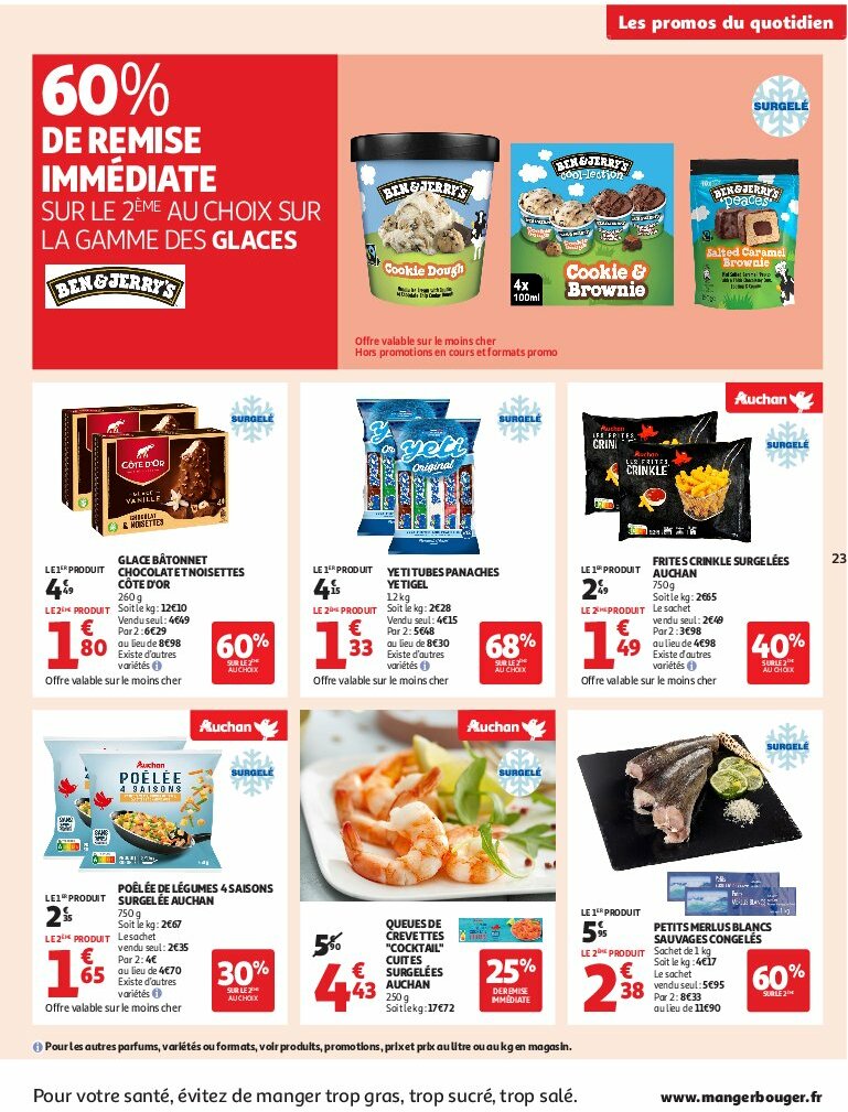 auchan - Auchan - C'est bon de rentrer moins cher folder geldig vanaf 12/08 - 24/08 - page: 23 auchan - Auchan - C'est bon de rentrer moins cher folder geldig vanaf 12/08 - 24/08 - page: 23