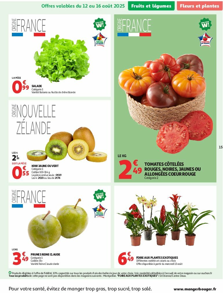 auchan - Auchan - C'est bon de rentrer moins cher folder geldig vanaf 12/08 - 24/08 - page: 15 auchan - Auchan - C'est bon de rentrer moins cher folder geldig vanaf 12/08 - 24/08 - page: 15