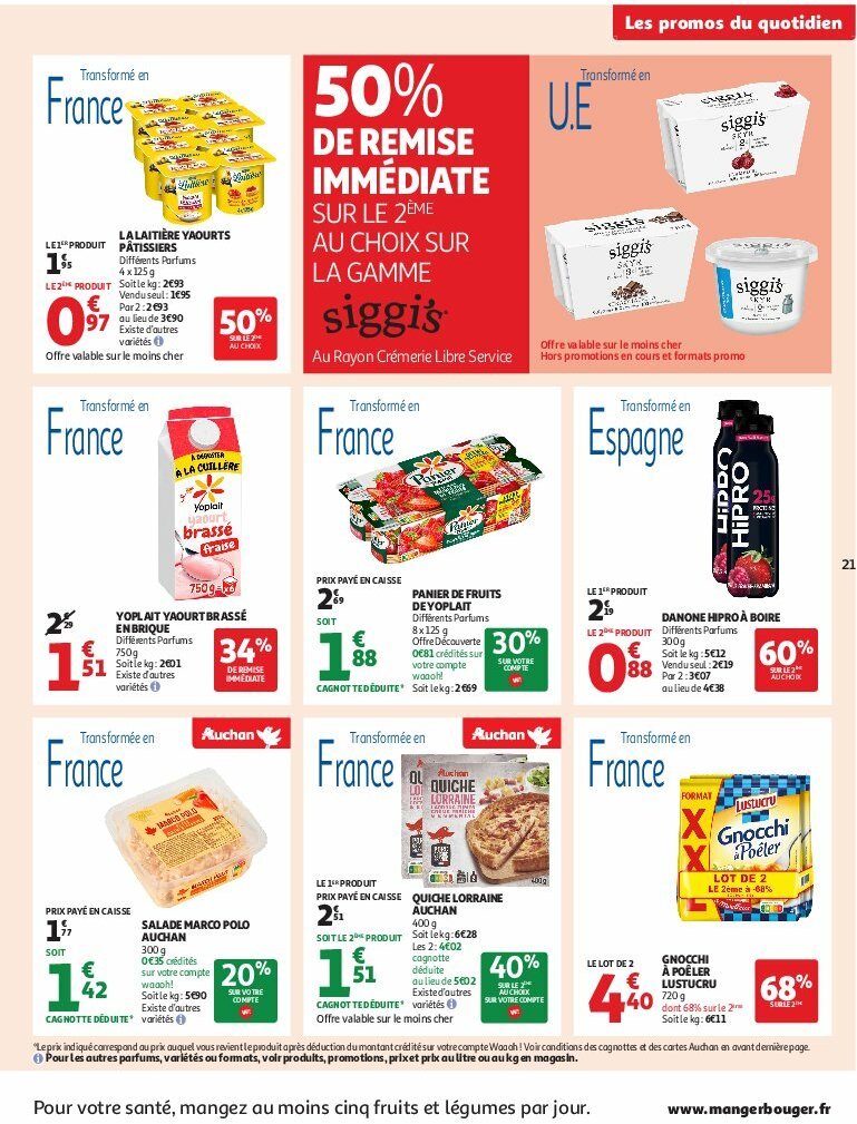 auchan - Auchan - C'est bon de rentrer moins cher folder geldig vanaf 12/08 - 24/08 - page: 21 auchan - Auchan - C'est bon de rentrer moins cher folder geldig vanaf 12/08 - 24/08 - page: 21