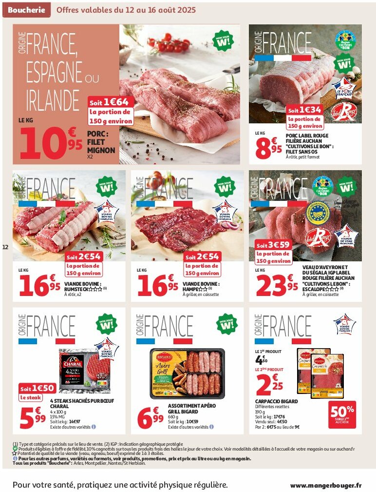 auchan - Auchan - C'est bon de rentrer moins cher folder geldig vanaf 12/08 - 24/08 - page: 12 auchan - Auchan - C'est bon de rentrer moins cher folder geldig vanaf 12/08 - 24/08 - page: 12