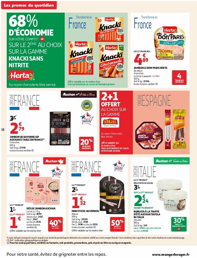 auchan - Auchan - C'est bon de rentrer moins cher folder geldig vanaf 12/08 - 24/08 - page: 18 auchan - Auchan - C'est bon de rentrer moins cher folder geldig vanaf 12/08 - 24/08 - page: 18