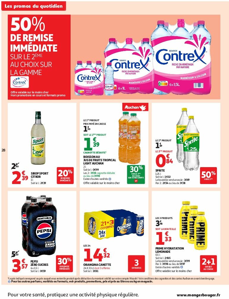 auchan - Auchan - C'est bon de rentrer moins cher folder geldig vanaf 12/08 - 24/08 - page: 28 auchan - Auchan - C'est bon de rentrer moins cher folder geldig vanaf 12/08 - 24/08 - page: 28