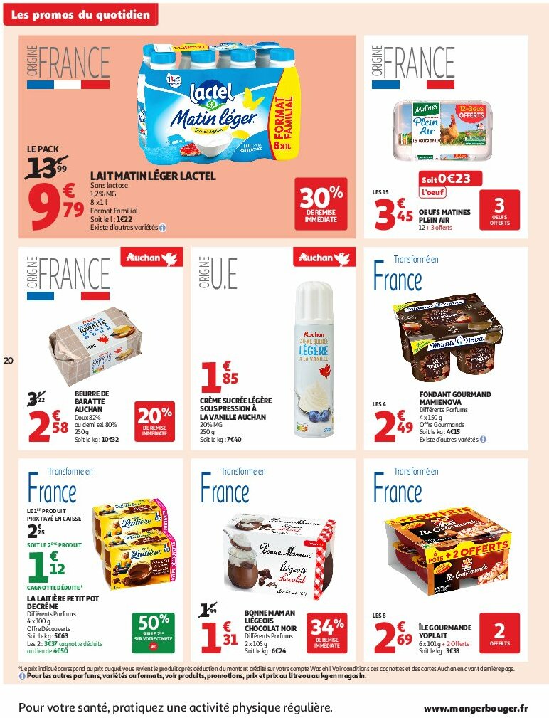 auchan - Auchan - C'est bon de rentrer moins cher folder geldig vanaf 12/08 - 24/08 - page: 20 auchan - Auchan - C'est bon de rentrer moins cher folder geldig vanaf 12/08 - 24/08 - page: 20