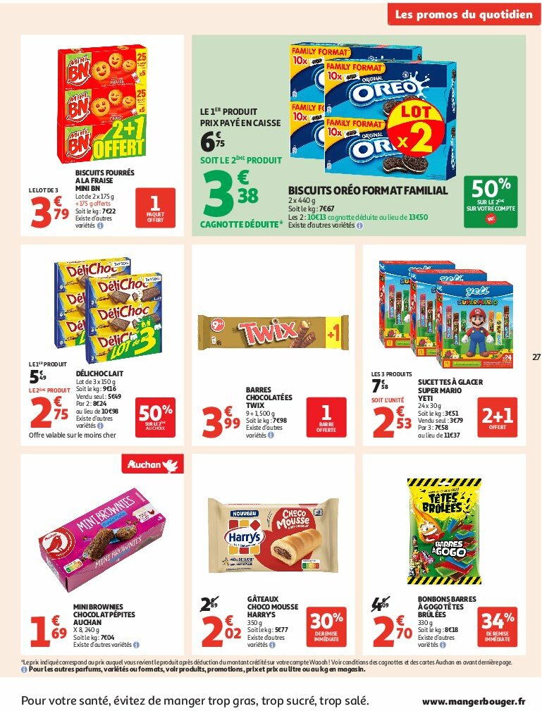 auchan - Auchan - C'est bon de rentrer moins cher folder geldig vanaf 12/08 - 24/08 - page: 27 auchan - Auchan - C'est bon de rentrer moins cher folder geldig vanaf 12/08 - 24/08 - page: 27