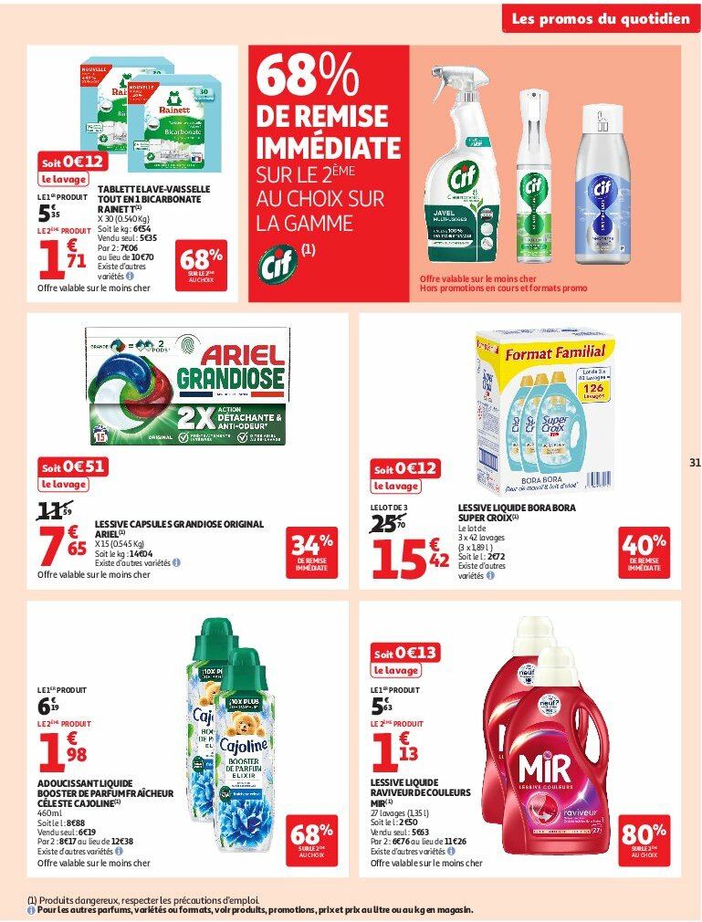 auchan - Auchan - C'est bon de rentrer moins cher folder geldig vanaf 12/08 - 24/08 - page: 31 auchan - Auchan - C'est bon de rentrer moins cher folder geldig vanaf 12/08 - 24/08 - page: 31