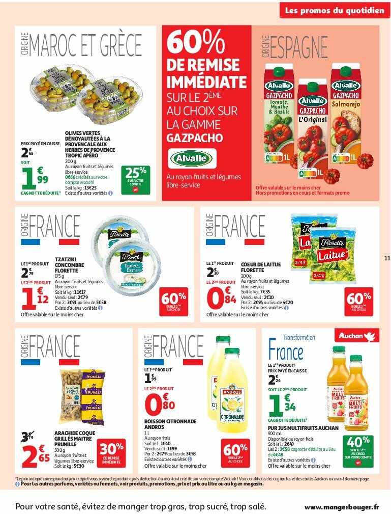 auchan - Auchan Supermarché - C'est bon de rentrer moins cher folder geldig vanaf 12/08 - 16/08 - page: 11
