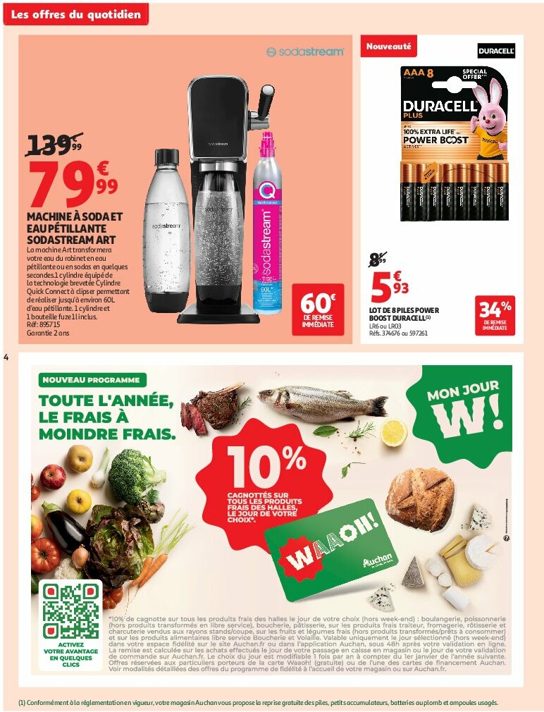 auchan - Auchan Supermarché - C'est bon de rentrer moins cher folder geldig vanaf 12/08 - 16/08 - page: 4