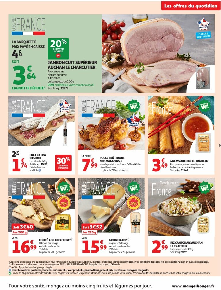 auchan - Auchan Supermarché - C'est bon de rentrer moins cher folder geldig vanaf 12/08 - 16/08 - page: 9