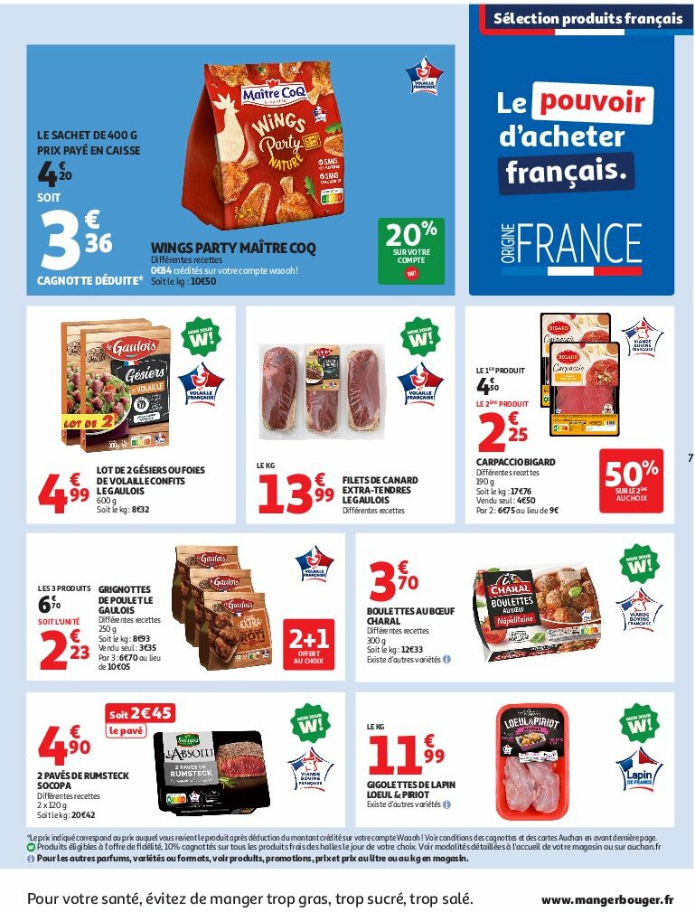 auchan - Auchan Supermarché - C'est bon de rentrer moins cher folder geldig vanaf 12/08 - 16/08 - page: 7