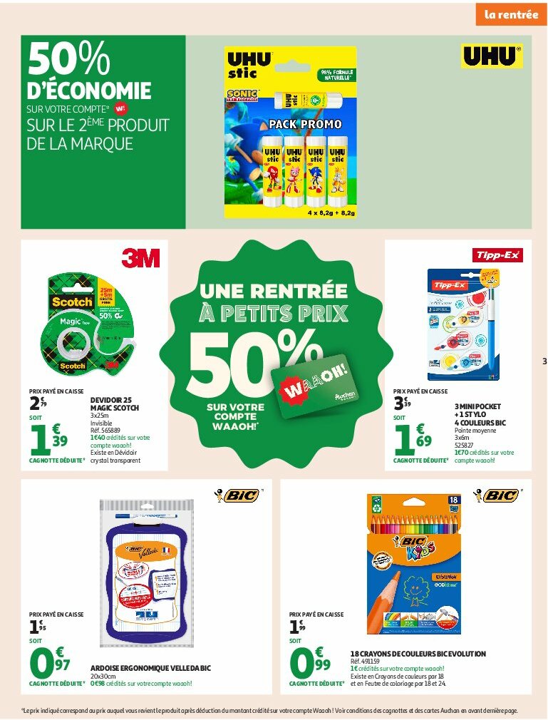 auchan - Auchan Supermarché - C'est bon de rentrer moins cher folder geldig vanaf 12/08 - 16/08 - page: 3