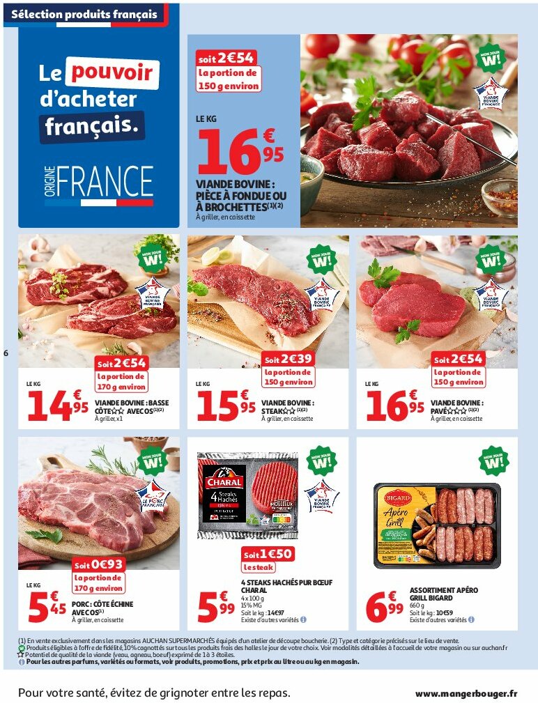 auchan - Auchan Supermarché - C'est bon de rentrer moins cher folder geldig vanaf 12/08 - 16/08 - page: 6