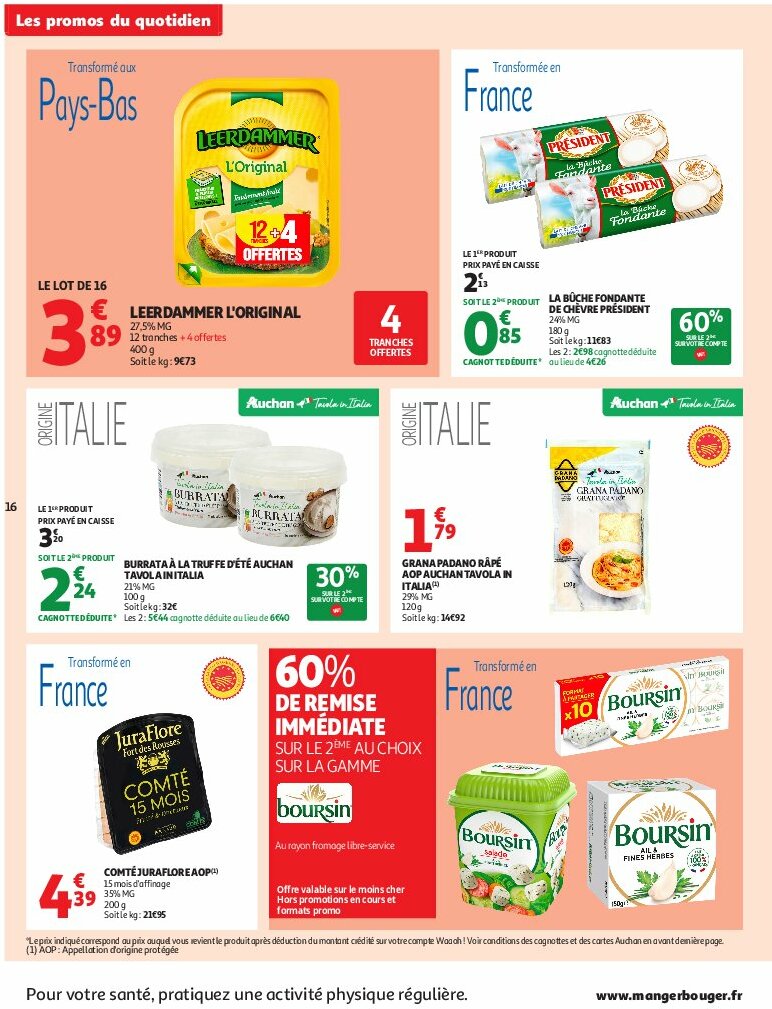 auchan - Auchan Supermarché - C'est bon de rentrer moins cher folder geldig vanaf 12/08 - 16/08 - page: 16