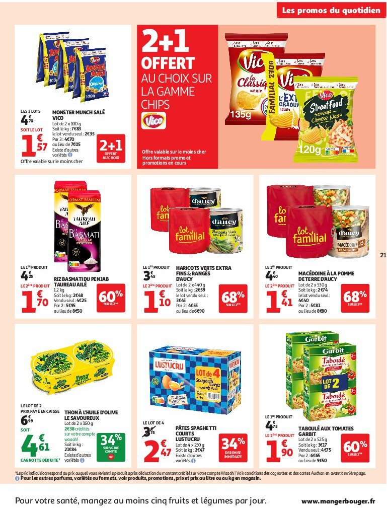auchan - Auchan Supermarché - C'est bon de rentrer moins cher folder geldig vanaf 12/08 - 16/08 - page: 21