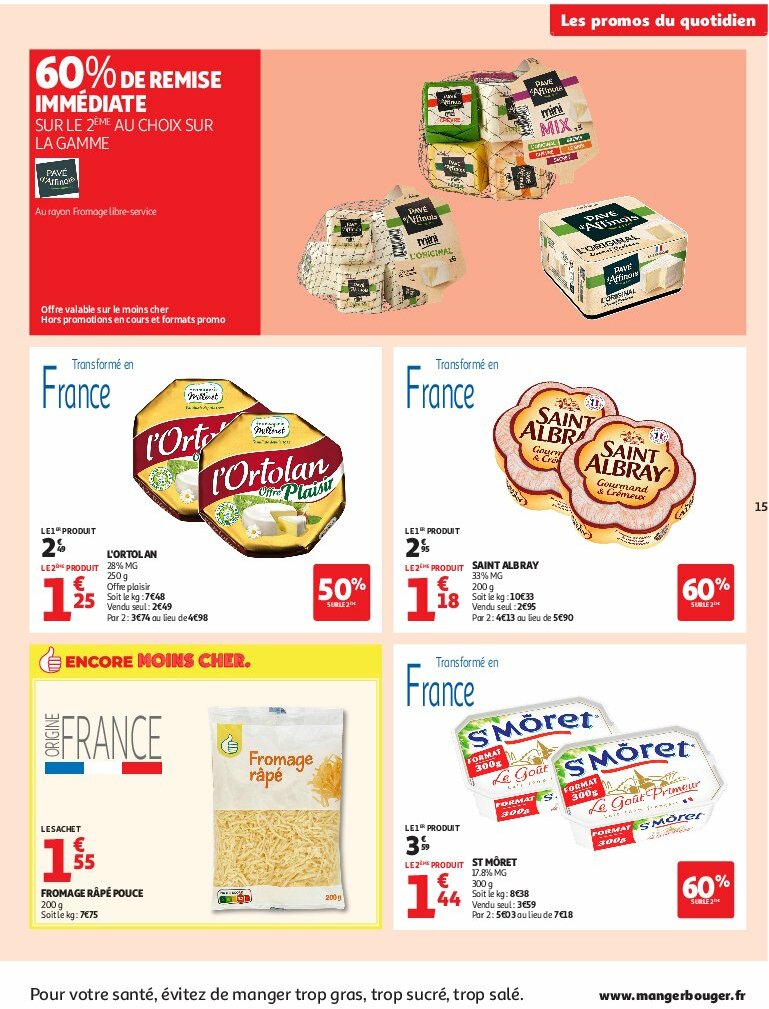 auchan - Auchan Supermarché - C'est bon de rentrer moins cher folder geldig vanaf 12/08 - 16/08 - page: 15
