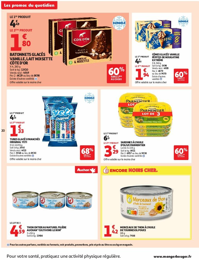 auchan - Auchan Supermarché - C'est bon de rentrer moins cher folder geldig vanaf 12/08 - 16/08 - page: 20