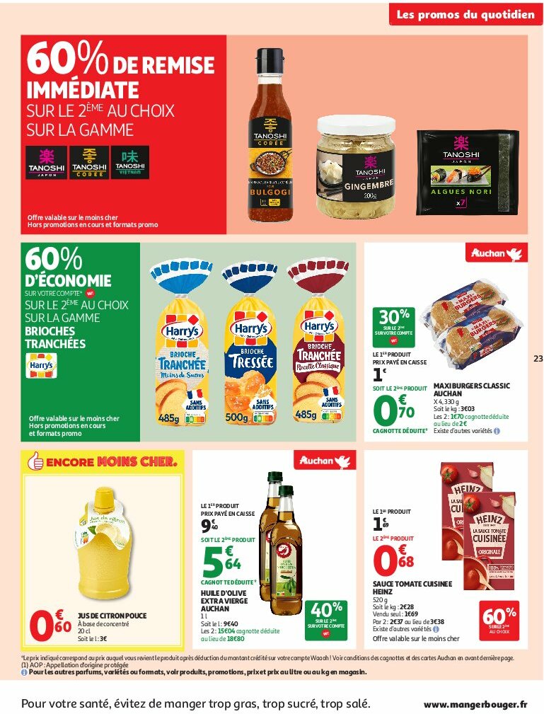 auchan - Auchan Supermarché - C'est bon de rentrer moins cher folder geldig vanaf 12/08 - 16/08 - page: 23